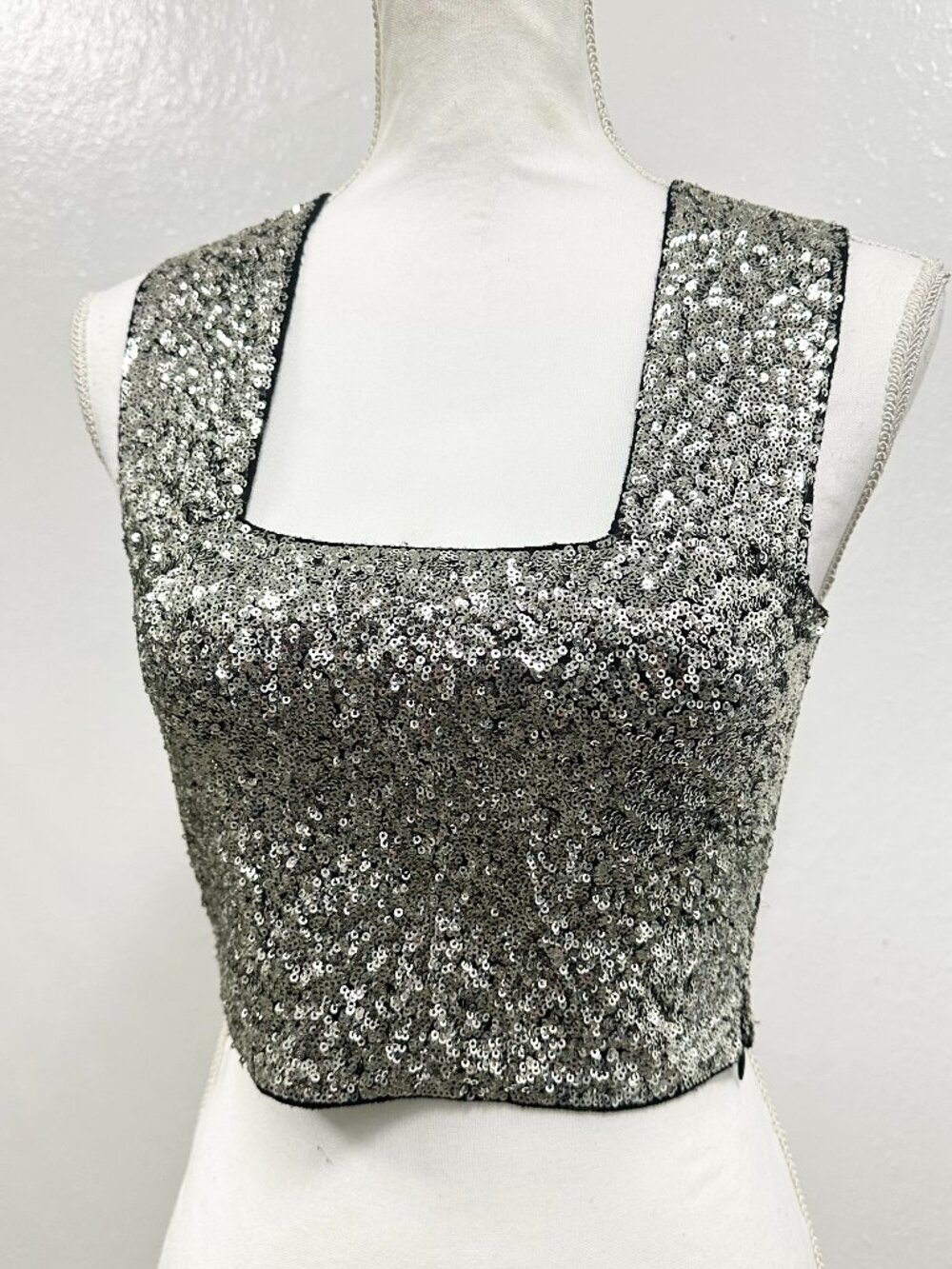 ALC Women’s Glittery Sequin Tank Top Size XS Evening Cocktailwear